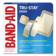 Band-Aid Tru-Stay Sheer Strips Adhesive Bandages, Assorted, 80/Box 111713400